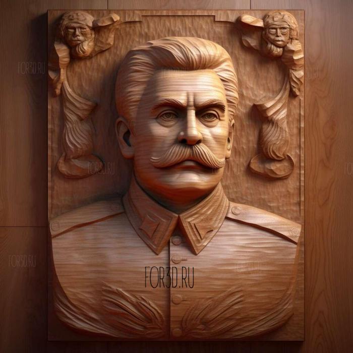 Statue Stalin 1 stl model for CNC